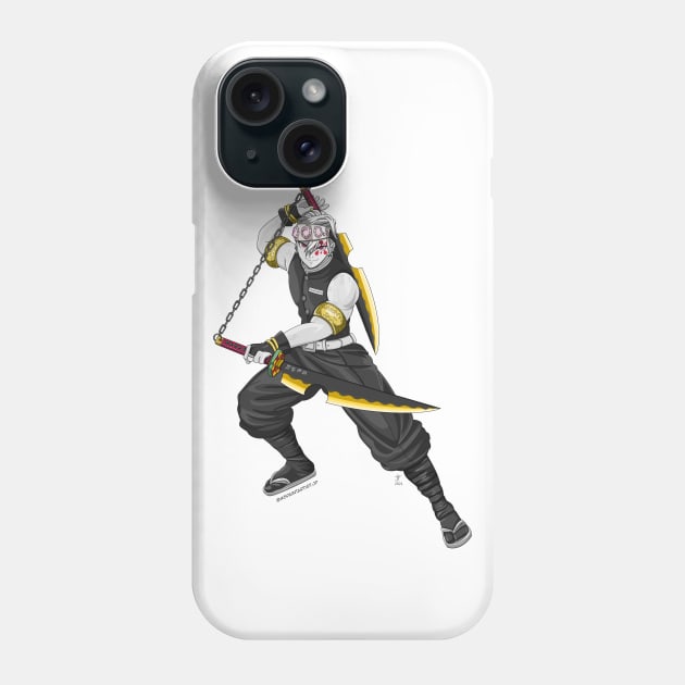 Gray Sound Man Phone Case by Zapt Art