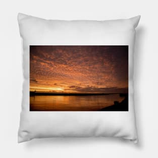 Red Sky in the Morning - re-work Pillow