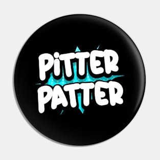 pitter patter Comic book explosion bubble, vector illustration Pin