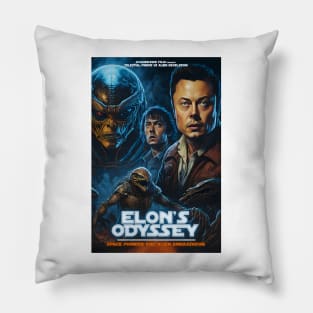 Celebrate Elon Musk's Galactic Odyssey Pillow