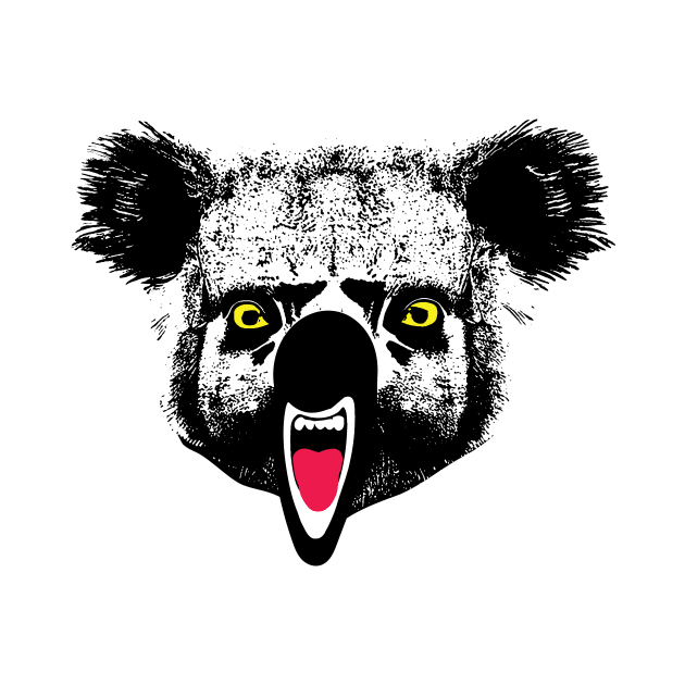 Funny Ugly Frustrated Angy Koala by pelagio