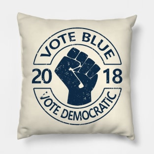 Vote Blue Vote Democrat Pillow