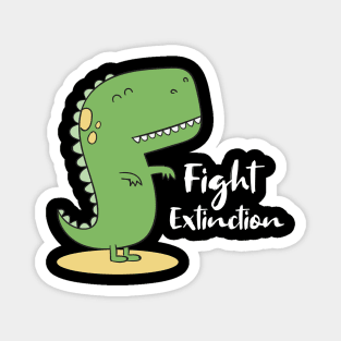 'Fight Extinction' Environment Awareness Shirt Magnet