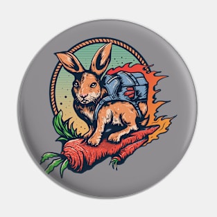 Rabbit School Pin