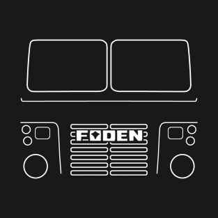 Foden S83 classic 1970s lorry white outline graphic T-Shirt