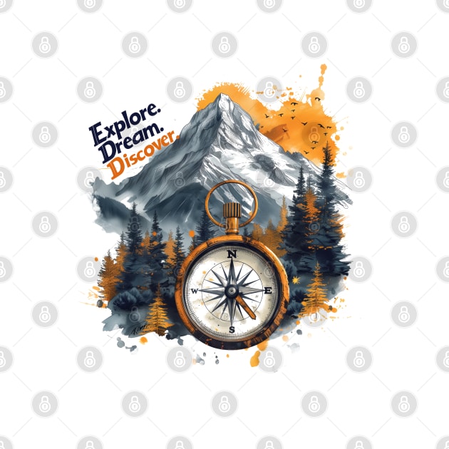 Hiking and outdoors - Explore Dream Discover Sticker by Mephisto696