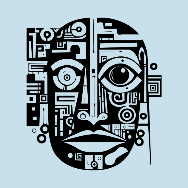 Pop Art Abstract Face by n23tees