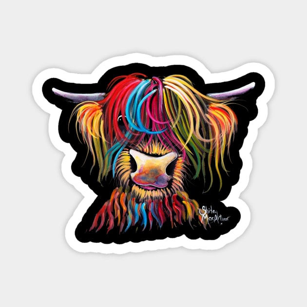 SCoTTiSH HaiRY HiGHLaND CoW ' NeLLY ' Magnet by ShirleyMac