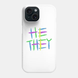 He/they worm on a string pronouns Phone Case