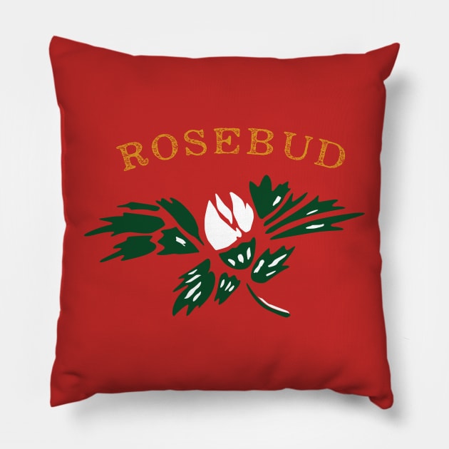 Rosebud Pillow by MindsparkCreative