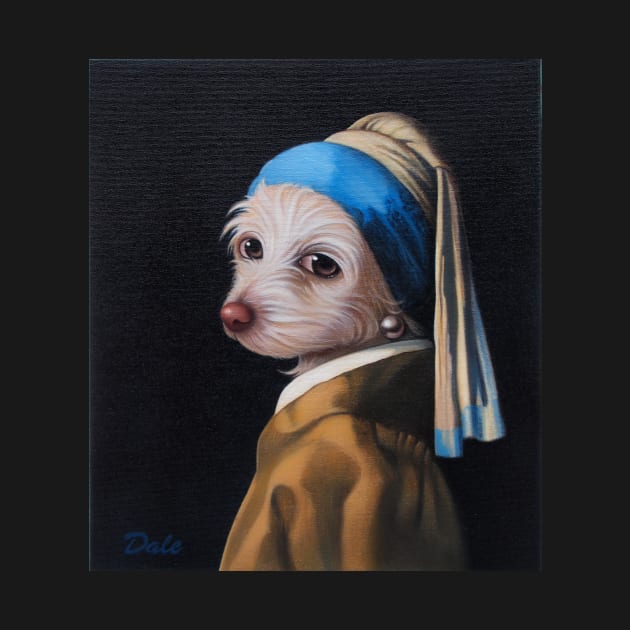 The Dog with the Pearl Earring (Full Painting) by DaleSizer