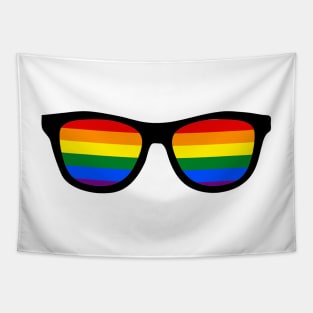 LGBT rainbow glasses Tapestry