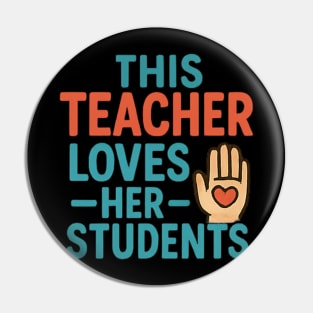 Teacher appreciation Pin
