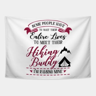 Hiking Mom Matching T-shirts Tapestry