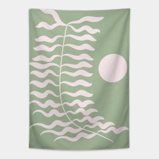 Sage Green, Abstract Floral Tapestry