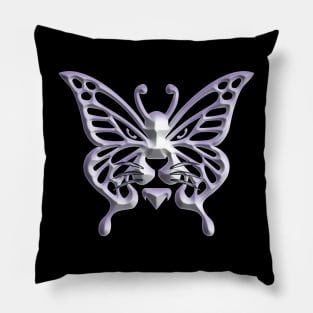 Wolf and butterfly 3d super soft blend drawing cute cool colorful Pillow