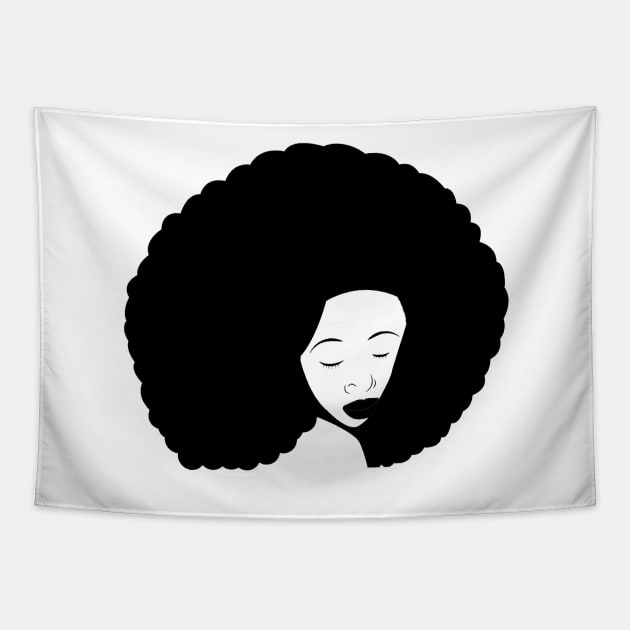 Black and white woman with African heritage Tapestry by Spinkly