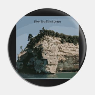 Pictured Rocks Sticker Pin