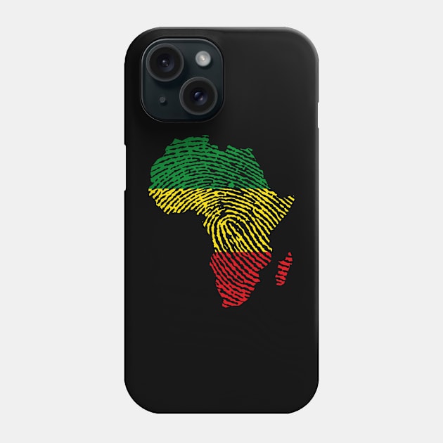 Black History Month Black Lives Matter African Roots Map Phone Case by BrightGift