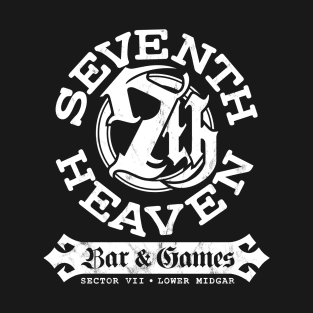 Seventh Heaven • Bar & Games (White) T-Shirt