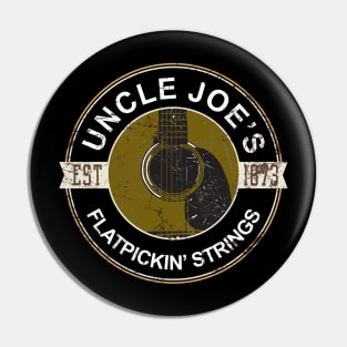 Uncle Joe's Flatpickin' Strings Pin