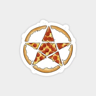 Pizzagram Funny Pentagram Pentacle Pizza Gift Magnet