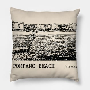 Pompano Beach Florida Pillow