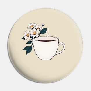 coffee makes flowers bloom Pin