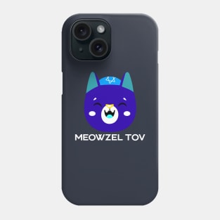 Funny Mazel Tov Jewish Cat Lover Gift Meowzel Tov Funny Chanukah Hanukkah Pajama Shirt Phone Case