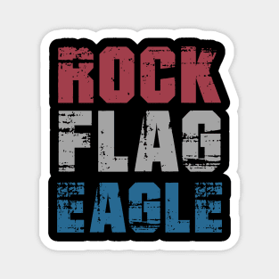 Rock Flag Eagle Magnet