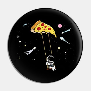 spaceman pizza slice fast food astronomy Pin