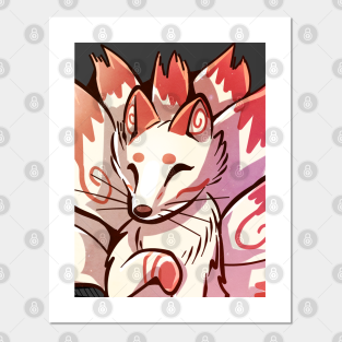 Kitsune Fox Posters And Art Prints Teepublic