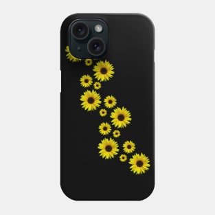 blooming sunflowers, sunflower, flowers, floral Phone Case