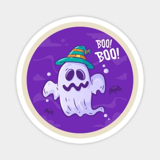 Halloween - Ghost - New Year - Boo Boo Magnet