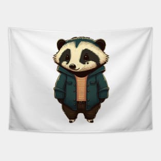 Cute Badger Tapestry