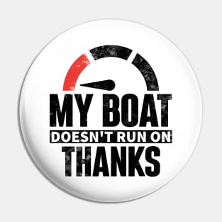 my boat doesn't run on Pin