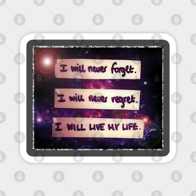 living my life Magnet by oharadesigns