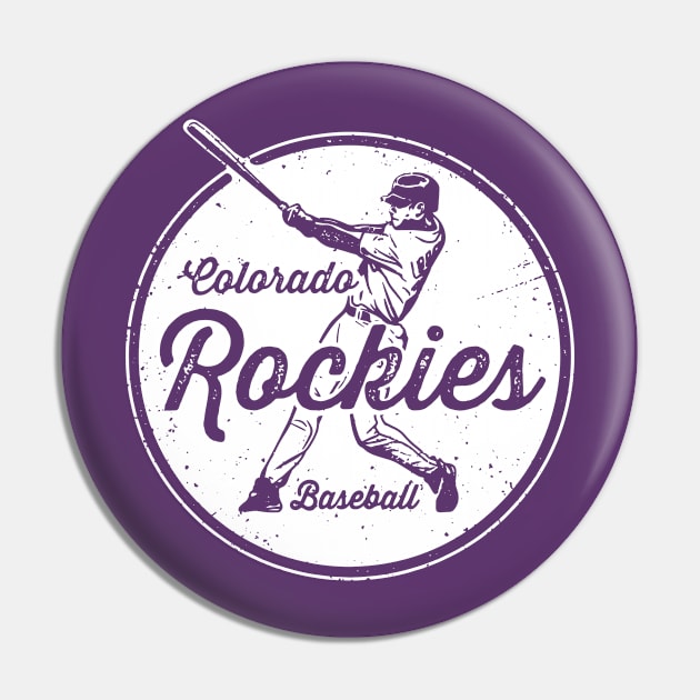 Vintage Rockies Pin by Throwzack