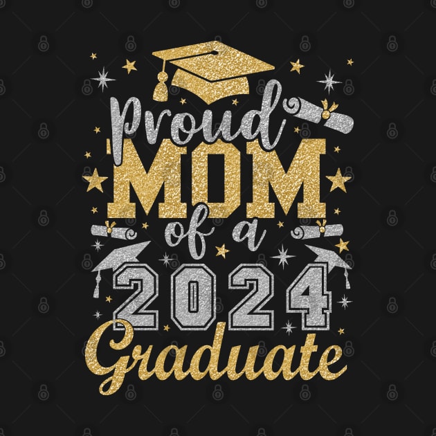 Mom Senior 2024 Proud Mom of a 2024 Graduate by Asg Design