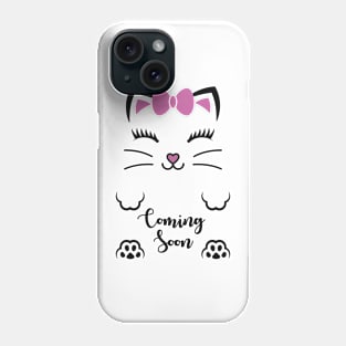 kitty coming soon Phone Case