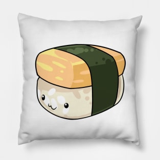 Kawaii food egg nigiri Japanese style Pillow