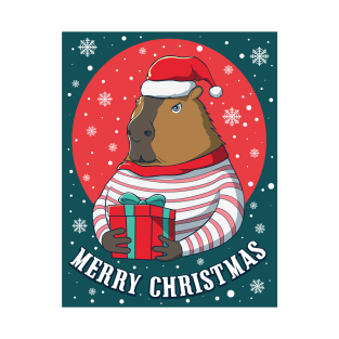 Capybara Christmas. T-Shirt