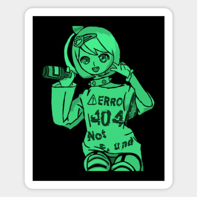 Computer Error Anime Girl - Computer Error Anime Girl - Magnet | TeePublic Computer Error Anime Girl - Computer Error Anime Girl - Magnet | TeePublic