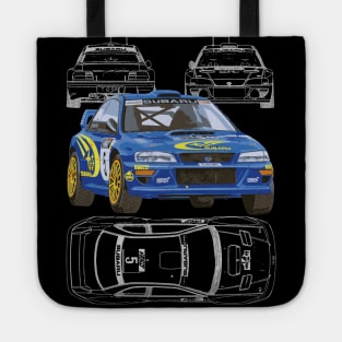 99 WRC GC8 Richard Burns BLUE PRINT Tote