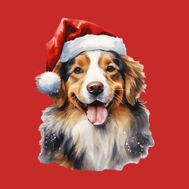 Bernese Mountain Dog New Year Christmas by Bound Works