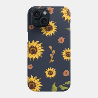 Sunflower Print Phone Case