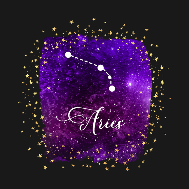 Aries Constellation - Aries Astrology Sign - T-Shirt | TeePublic
