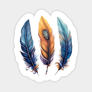 A Collection of Pretty Feathers Magnet