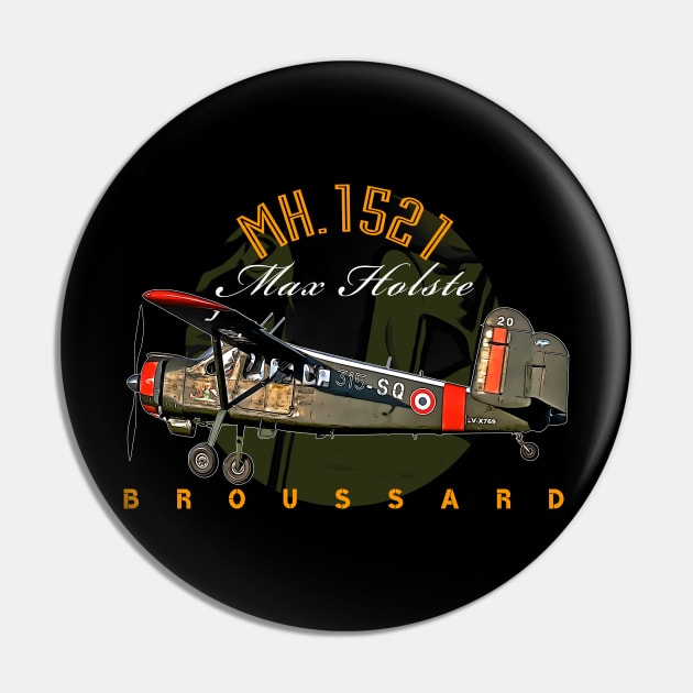 Max Holste MH.1521 Broussard Aircraft Pin by aeroloversclothing