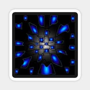 Abstract Checkerboard Space Pattern Magnet